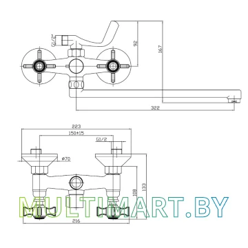 Смеситель Haiba HB2224 картинка 2